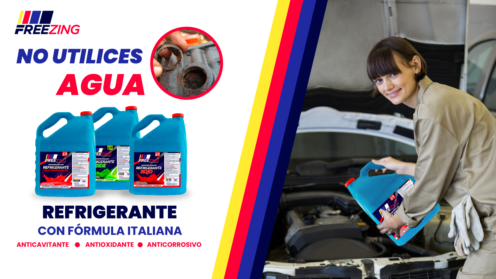 No utilices agua